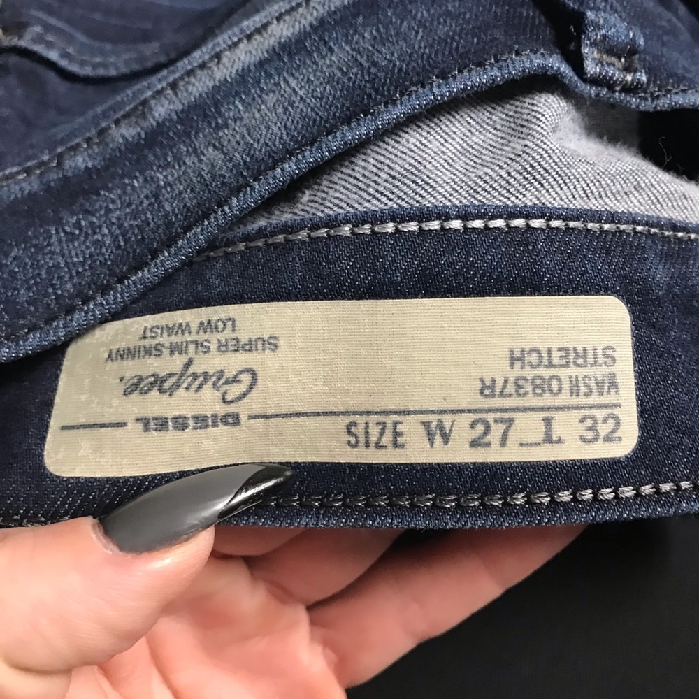 Diesel Grupee Super slim skinny low waist
